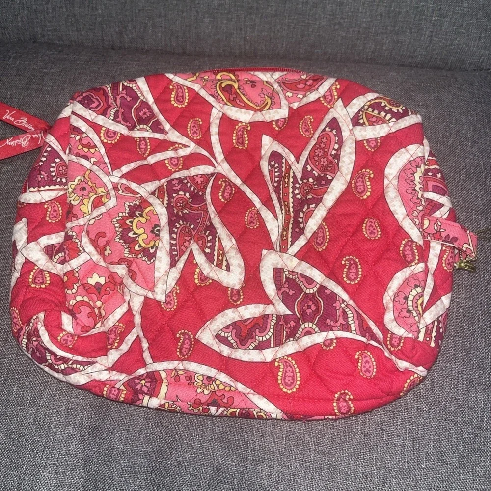 Retired Vera Bradley Rosie Posies Lined Cosmetic Bag Travel